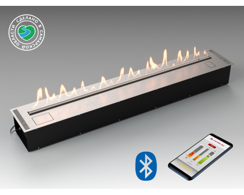 Автоматический биокамин Lux Fire Smart Flame 1700 RC INOX