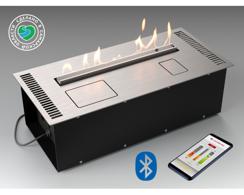 Автоматический биокамин Lux Fire Smart Flame 600 RC INOX